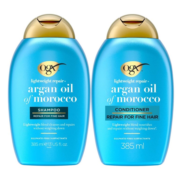 Ogx Argan Oil Lightweight Shampoo 385 ml & Conditioner 385 ml