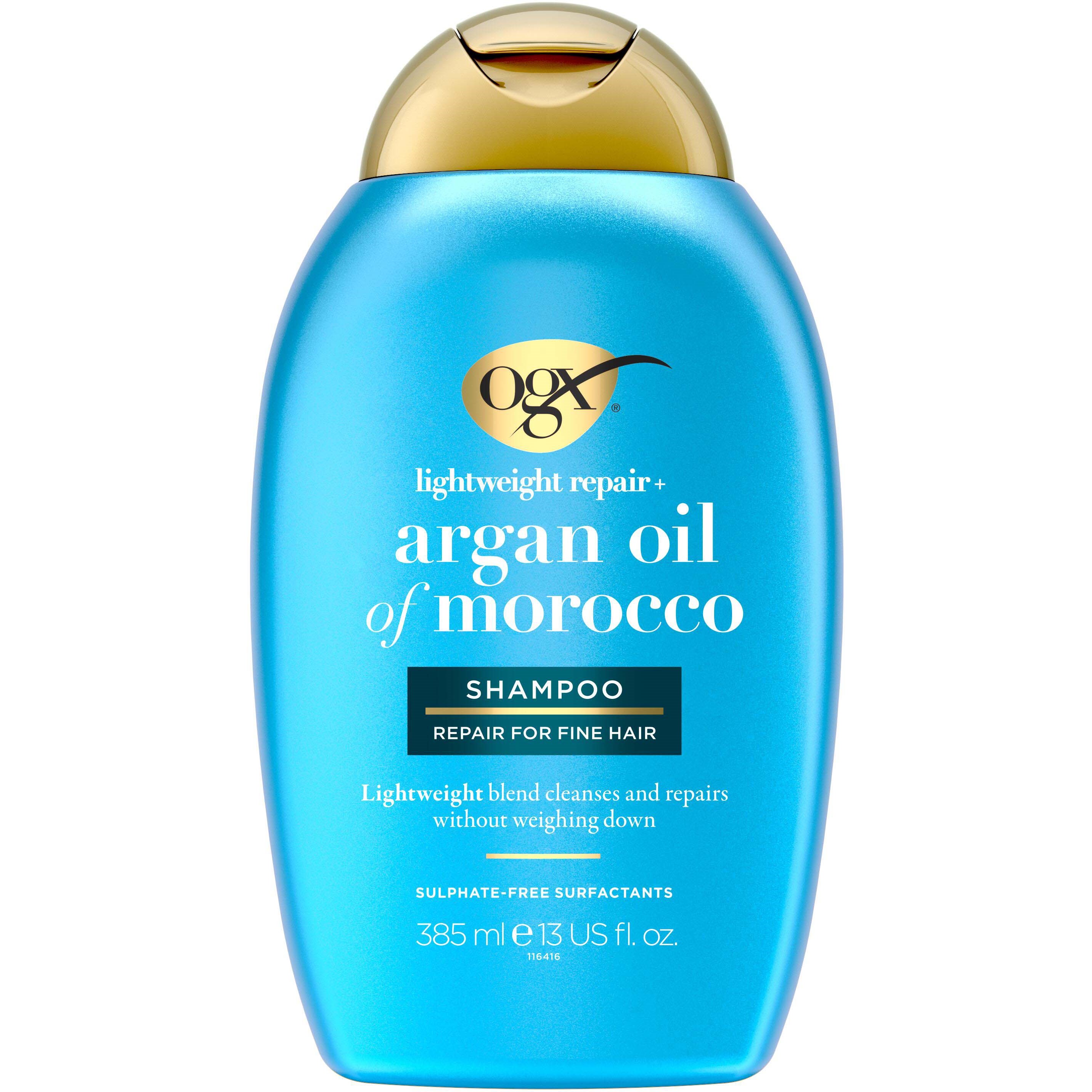 Ogx Argan Oil Lightweight Shampoo 385 ml billede