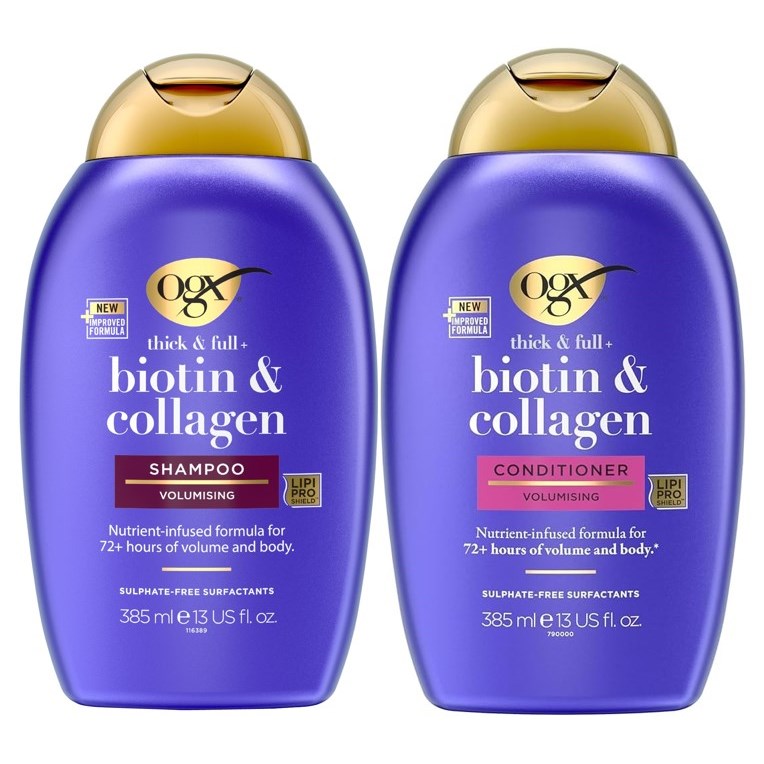 Ogx Biotin & Collagen Shampoo 385 ml & Conditioner 385 ml