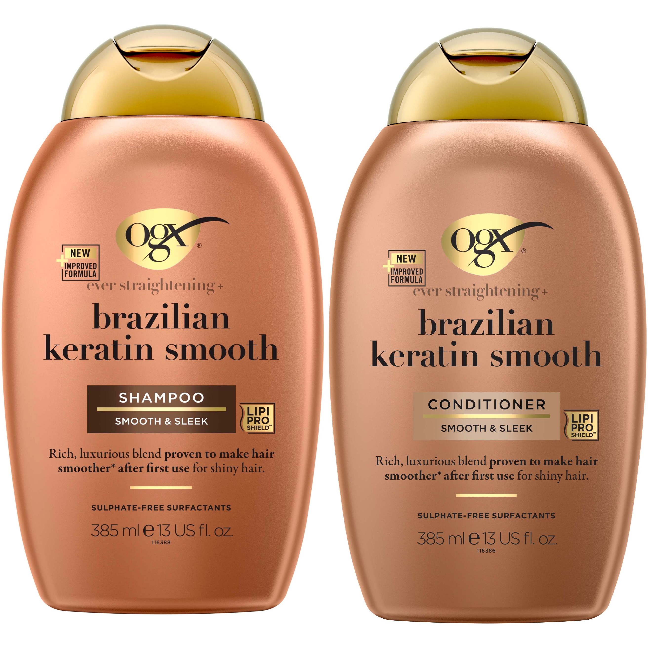 Ogx Brazilian Keratin Shampoo 385 ml & Conditioner 385 ml