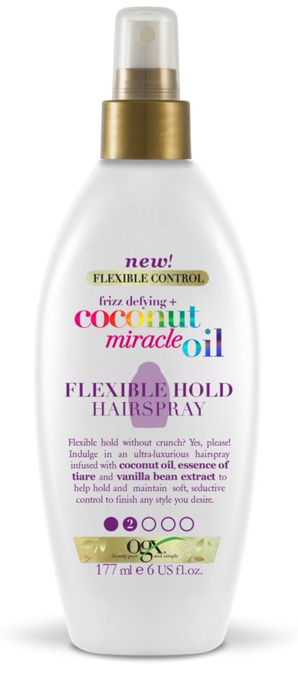 OGX Coco Miracle Flexible Hold HairSpr 177ml