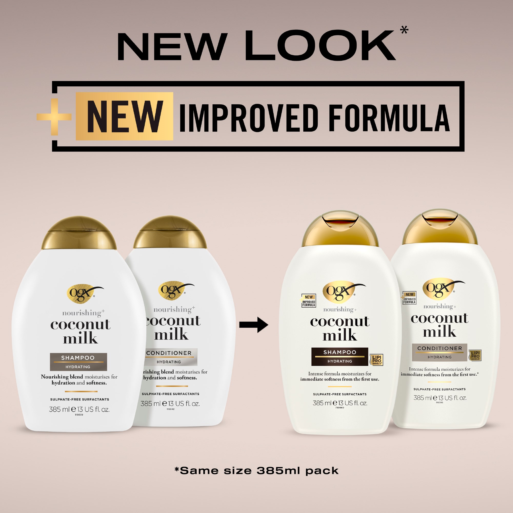 Alternativ bild 1 för Organix Cosmetix Coconut Milk Conditioner conditioner with coconut milk 385ml