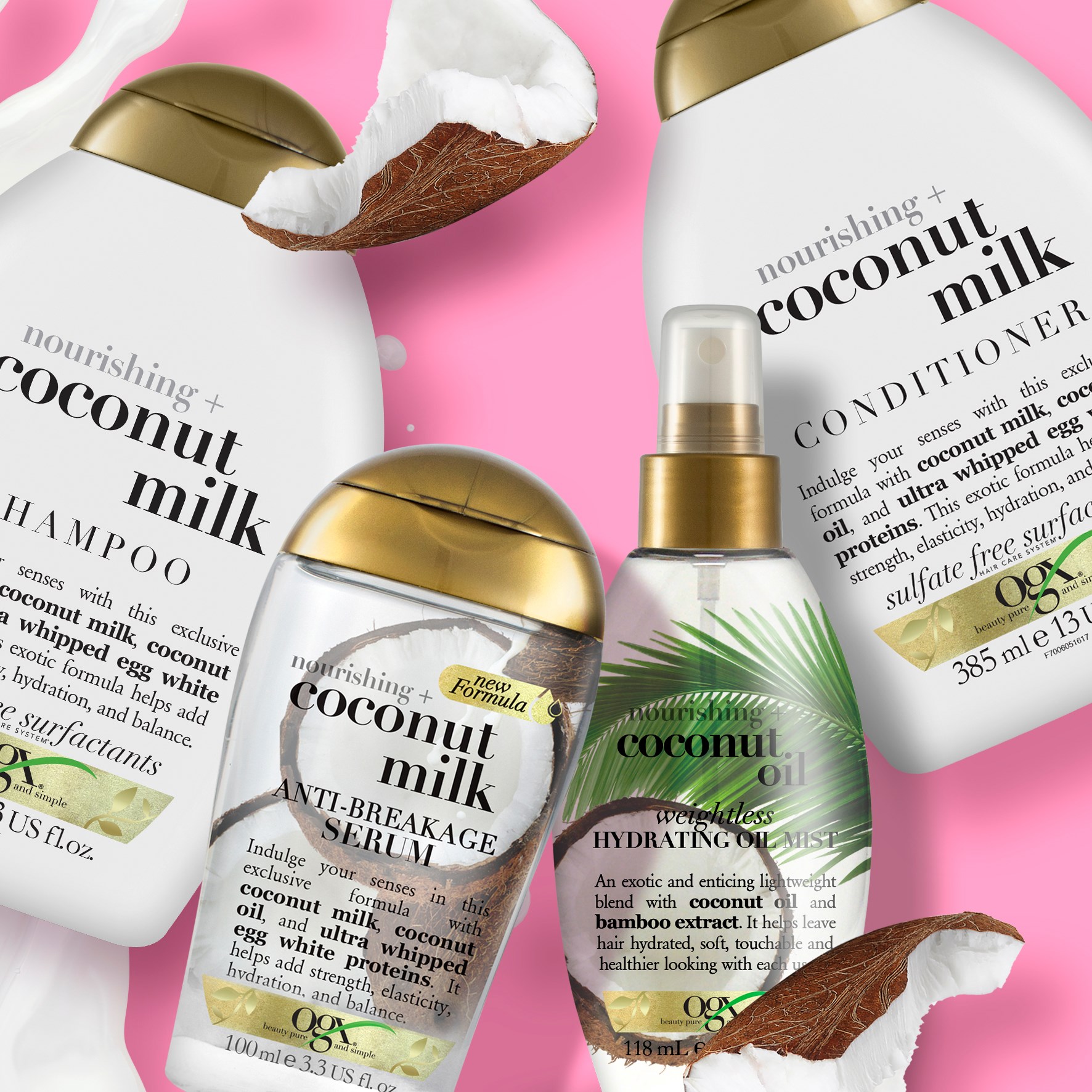 Ogx Coconut Milk Shampoo 88.7ml & Conditioner 88.7ml (obrázok 3)