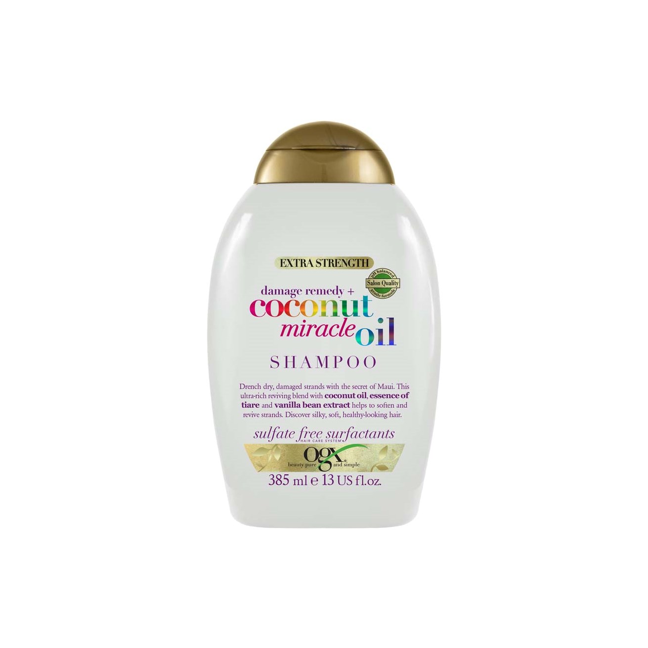 Läs mer om Ogx Coconut Miracle Oil Shampoo 385 ml
