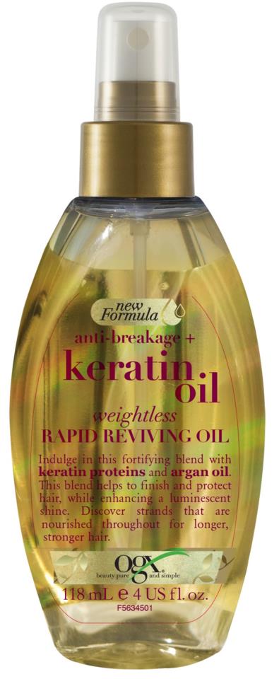 OGX Keratin Weightless Reviving Oil 118ml
