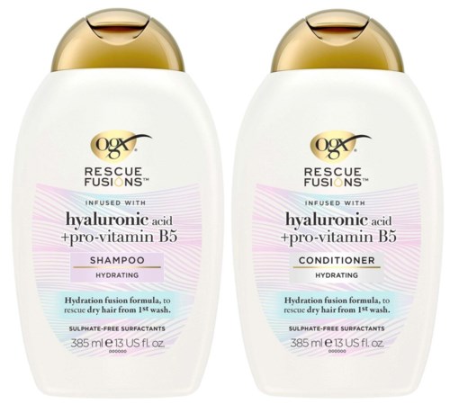 Ogx Rescue Fusions Hyaluronic Acid Shampoo 385 ml & Conditioner 385 ml