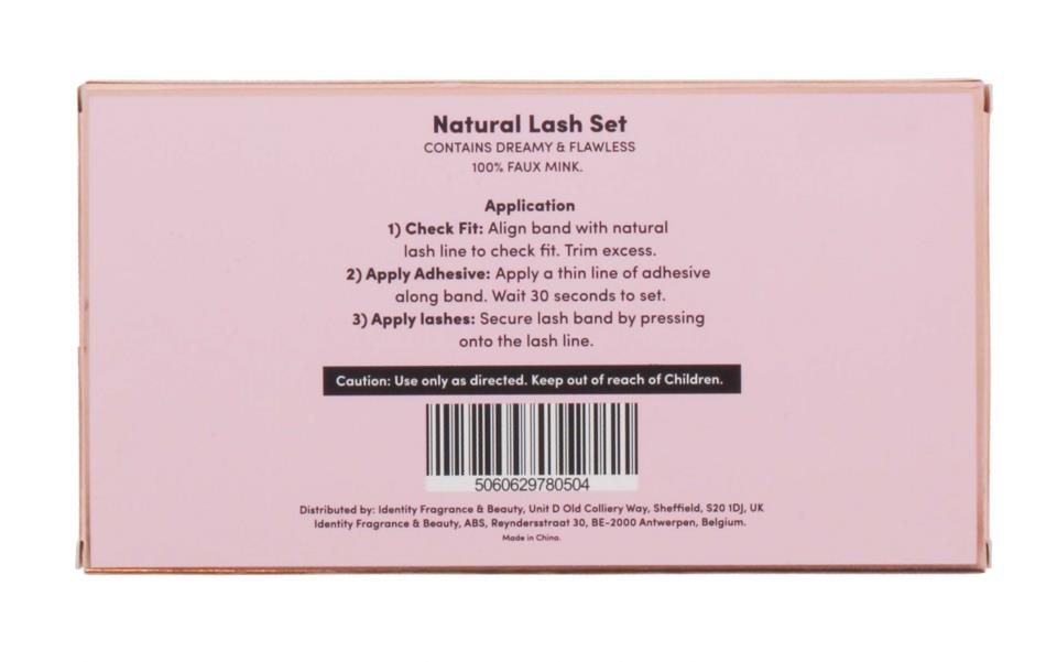 Oh My Lash Faux Mink Strip Lashes Natural Set 2Pc (2 X Lashes)