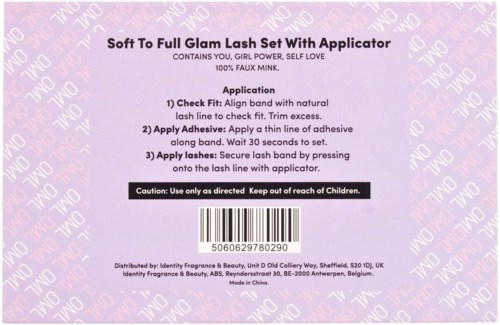 Oh My Lash Faux Mink Strip Lashes Soft To Full Glam Set 4Pc (3 X Lashes