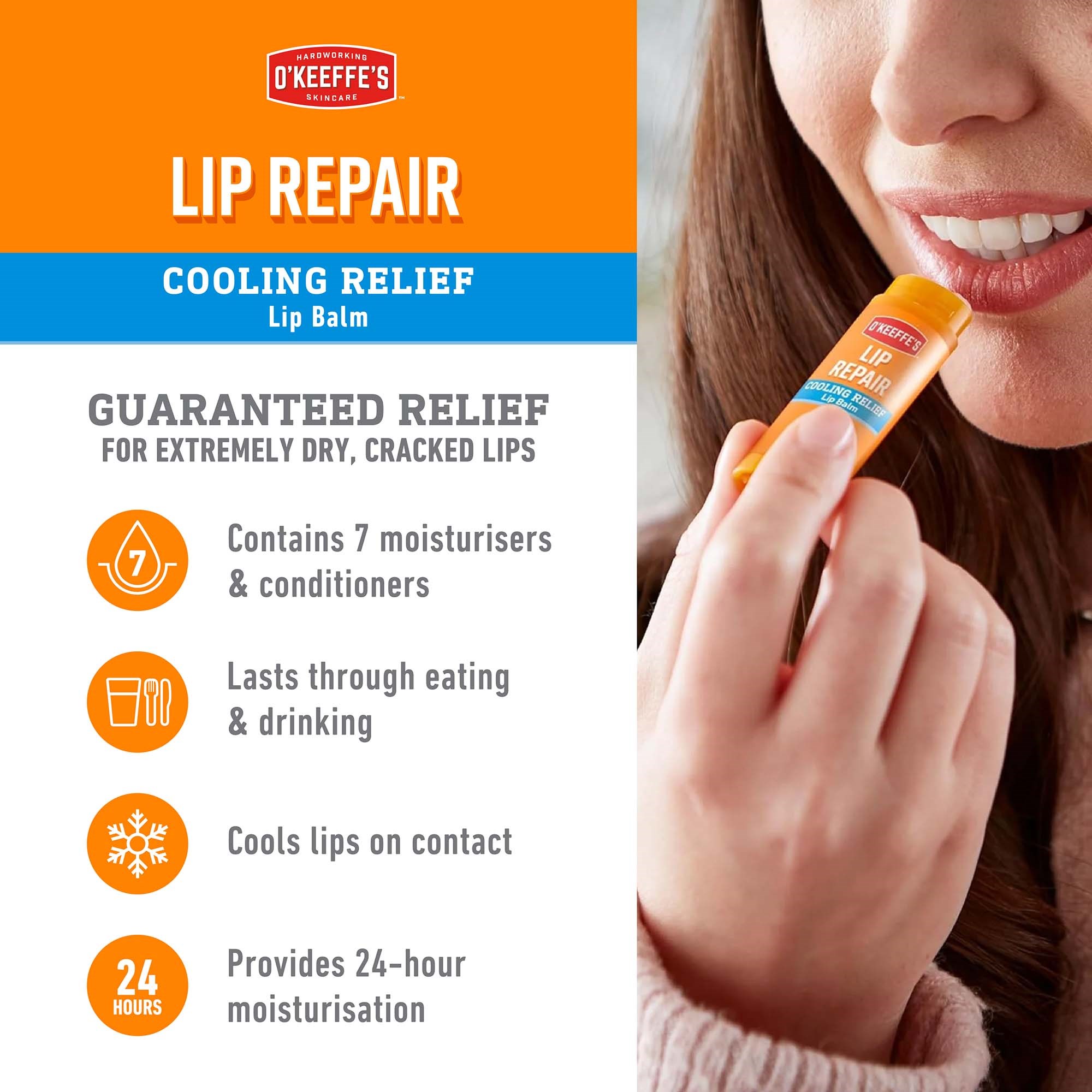 O´Keeffe´s Lip Repair Cooling Relief Lip Balm 4,2 g (obrázok 6)