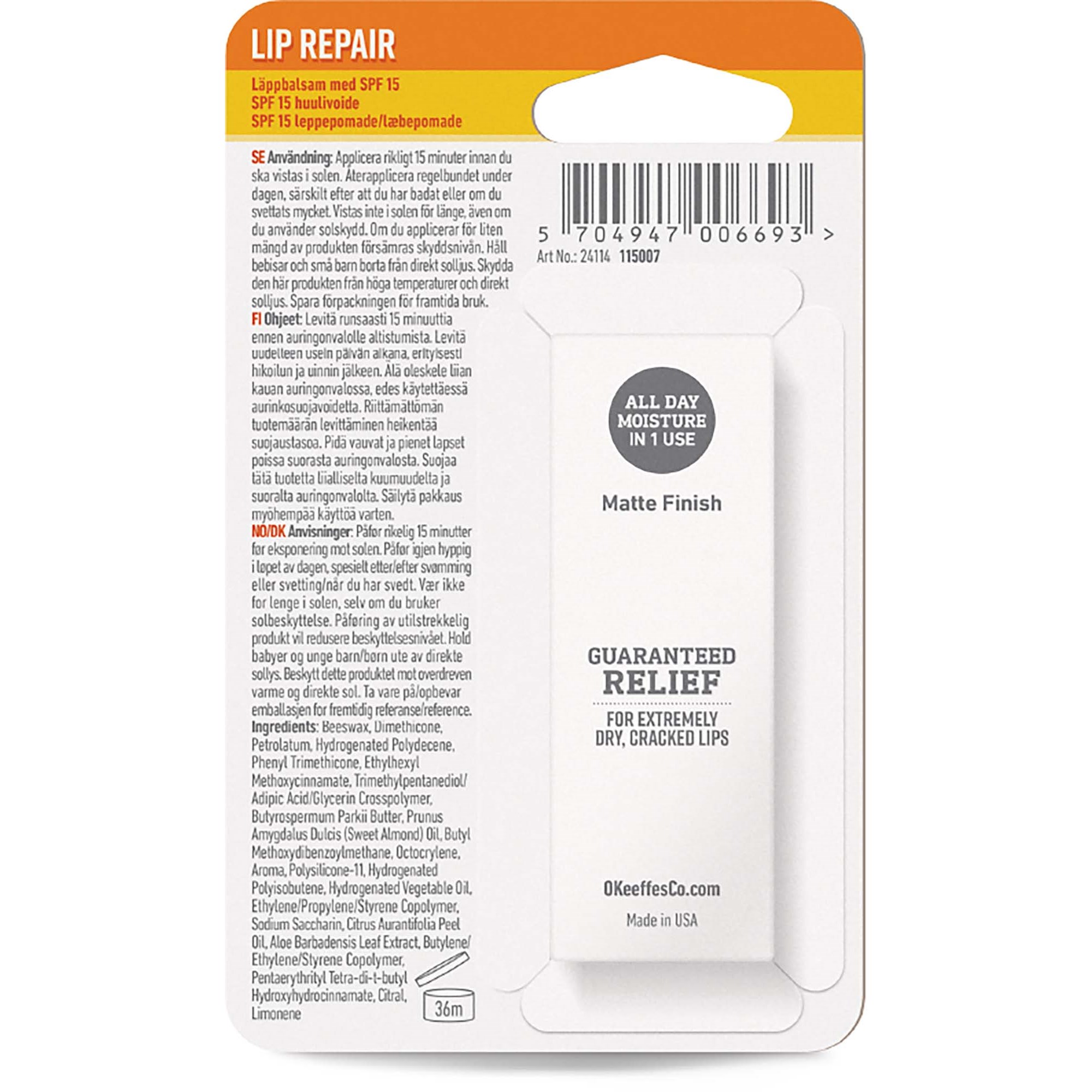 O´Keeffe´s Lip Repair SPF 15 Lip Balm 4,2 g (obrázok 3)