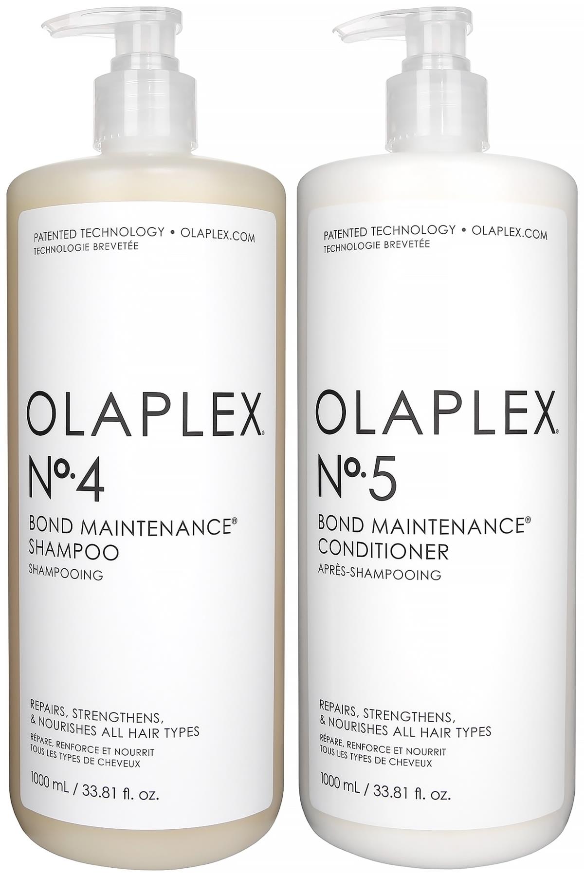 Olaplex Bond Maintenance Bundle No.4 Shampoo 1000 ml & No.5 Conditioner 1000 ml