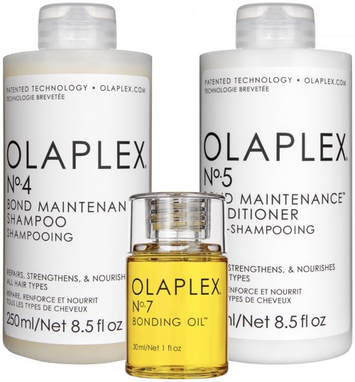 Olaplex Bundle No.4 Shampoo 250 ml & No.5 Conditioner 250 ml & No.7 Bonding Oil 30 ml