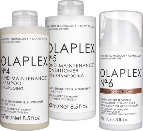 Olaplex Bundle No.4 Shampoo 250 ml & No.5 Conditioner 250 ml & No.6 Leave-in Treatment 100 ml