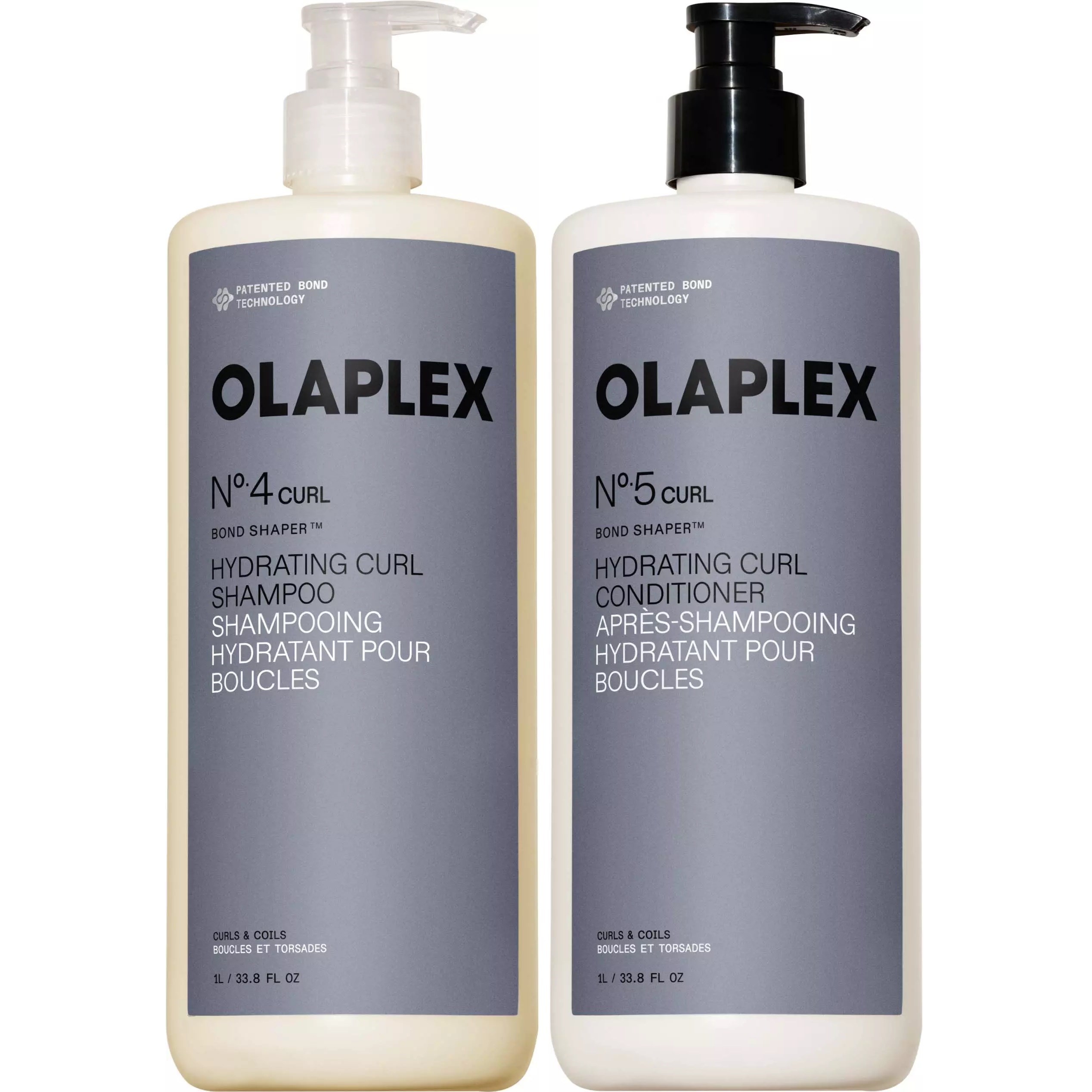 Olaplex Bundle No4 Curl Hydrating Curl Shampoo 1000 ml & No5 Curl Conditioner 1000 ml