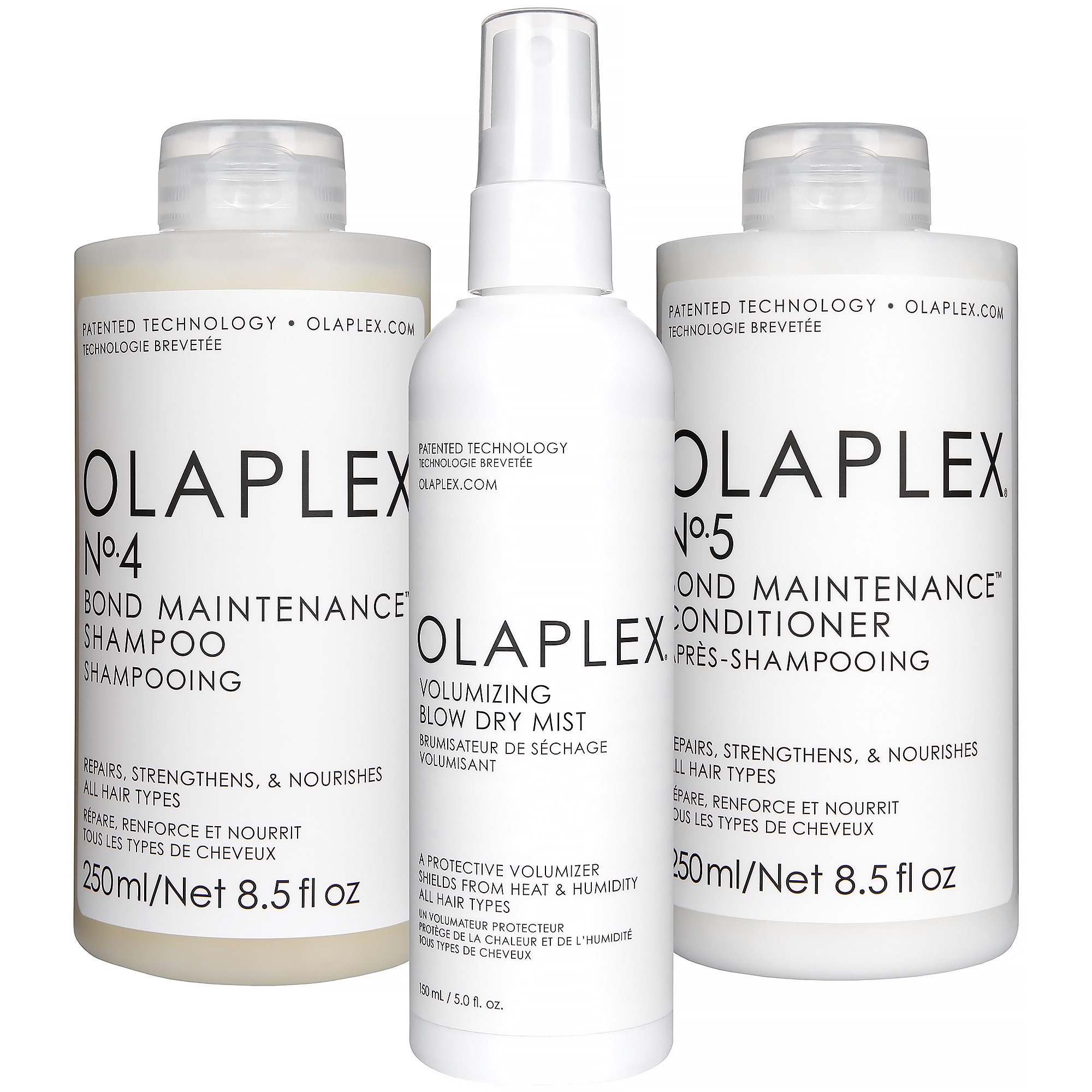 Olaplex Bundle No.4 Shampoo 250 ml & No.5 Conditioner 250 ml & Bl