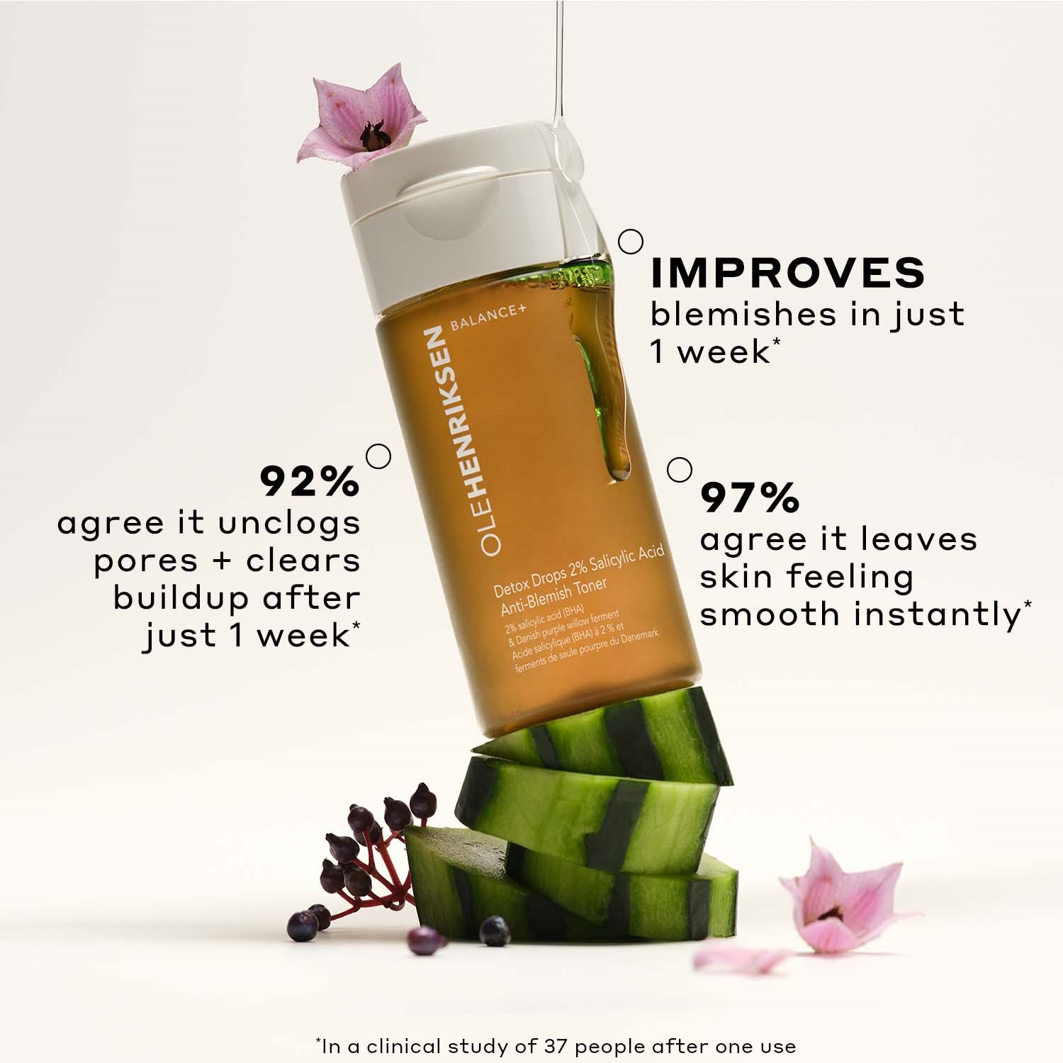 OLEHENRIKSEN Balance Detox Drops 2% Salicylic Acid Toner-Europe 120 ml (obrázok 7)
