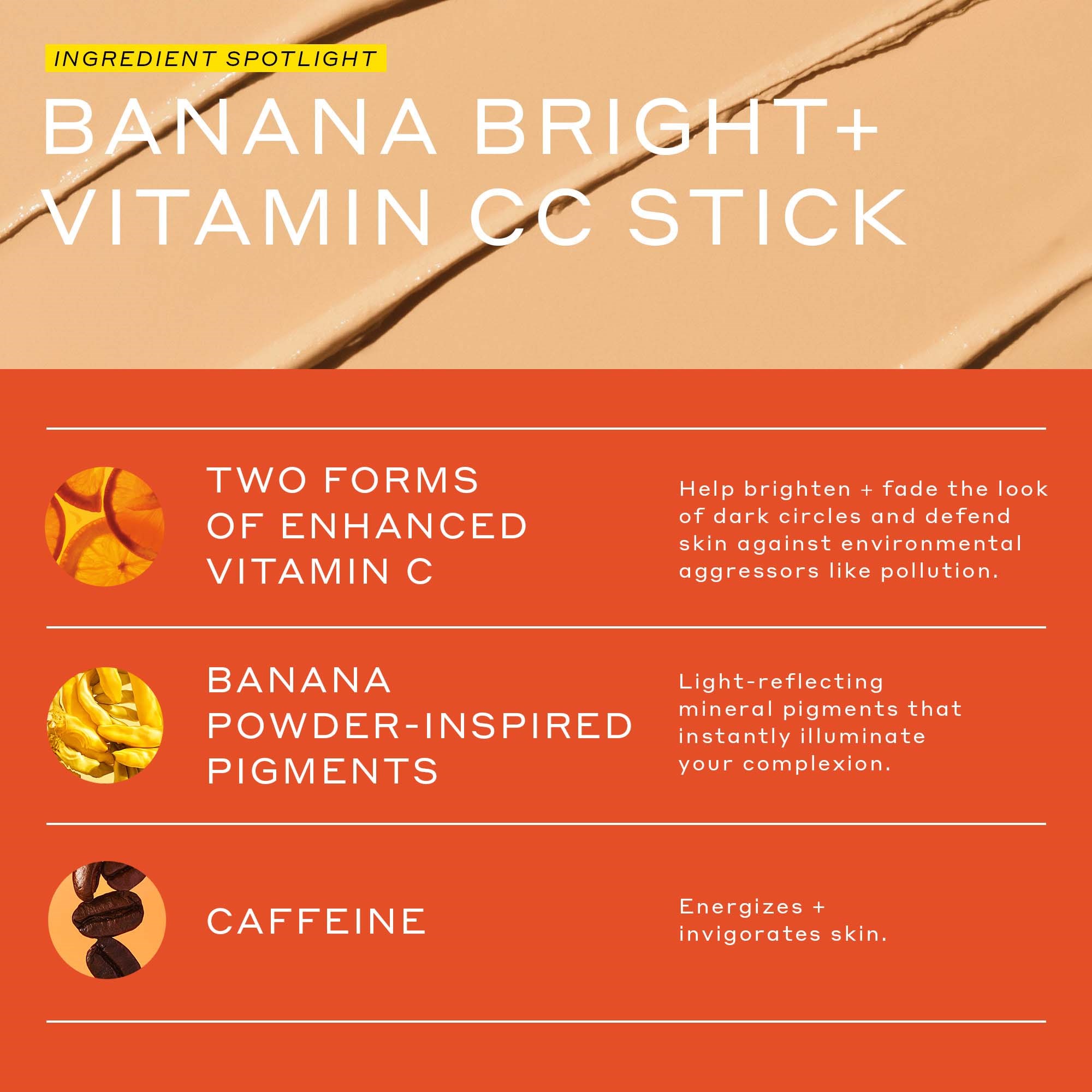OLEHENRIKSEN Truth Banana Bright+ Vitamin CC Stick Pumpkin (obrázok 5)