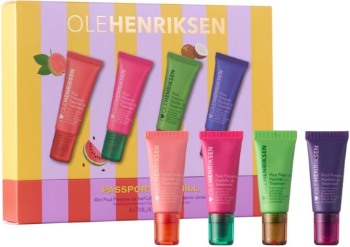Ole Henriksen Lip Treatment Mini Chiller Pout Preserve Set 4x7 ml