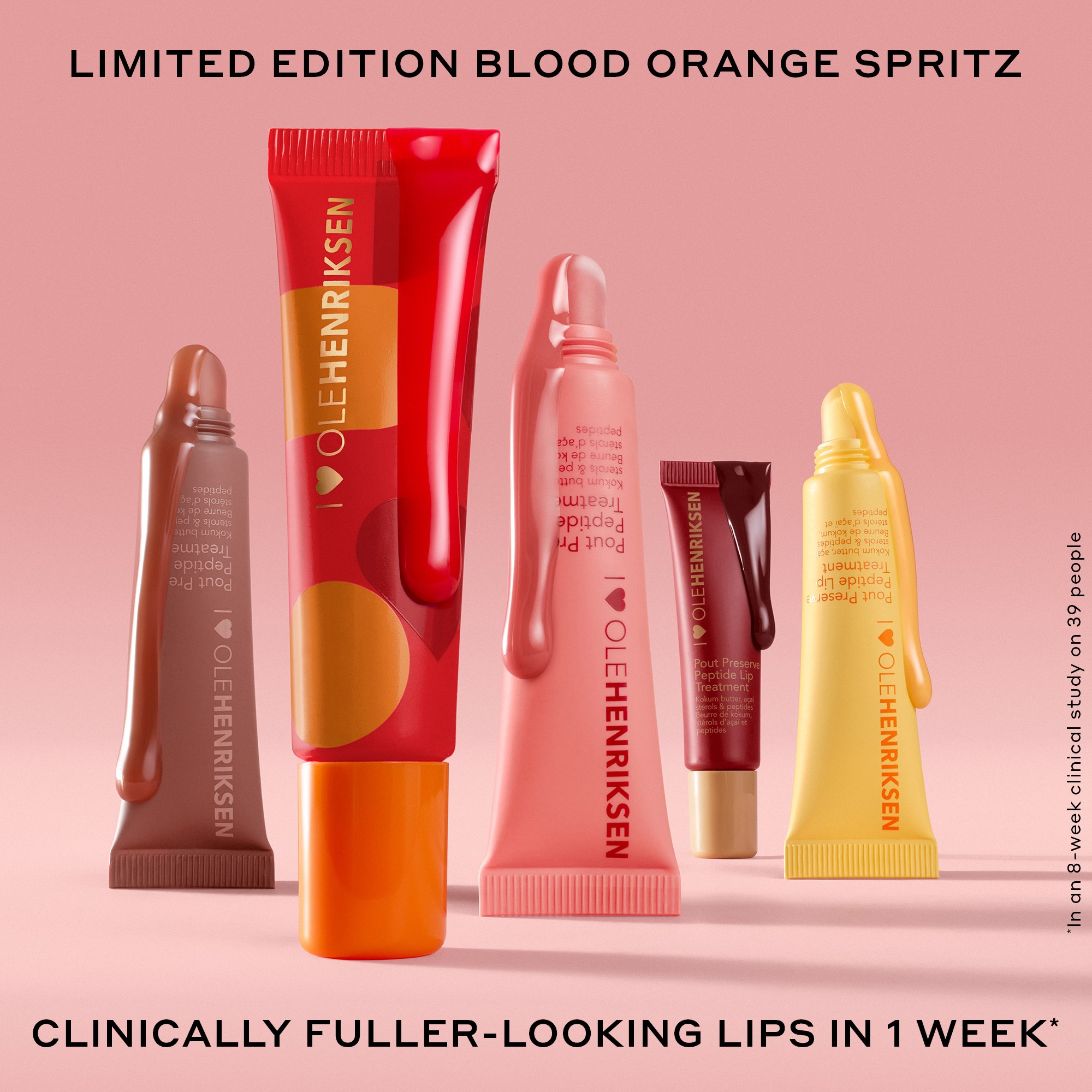 OLEHENRIKSEN Pout Preserve Peptide Lip Treatment Blood Orange Spritz (obrázok 3)