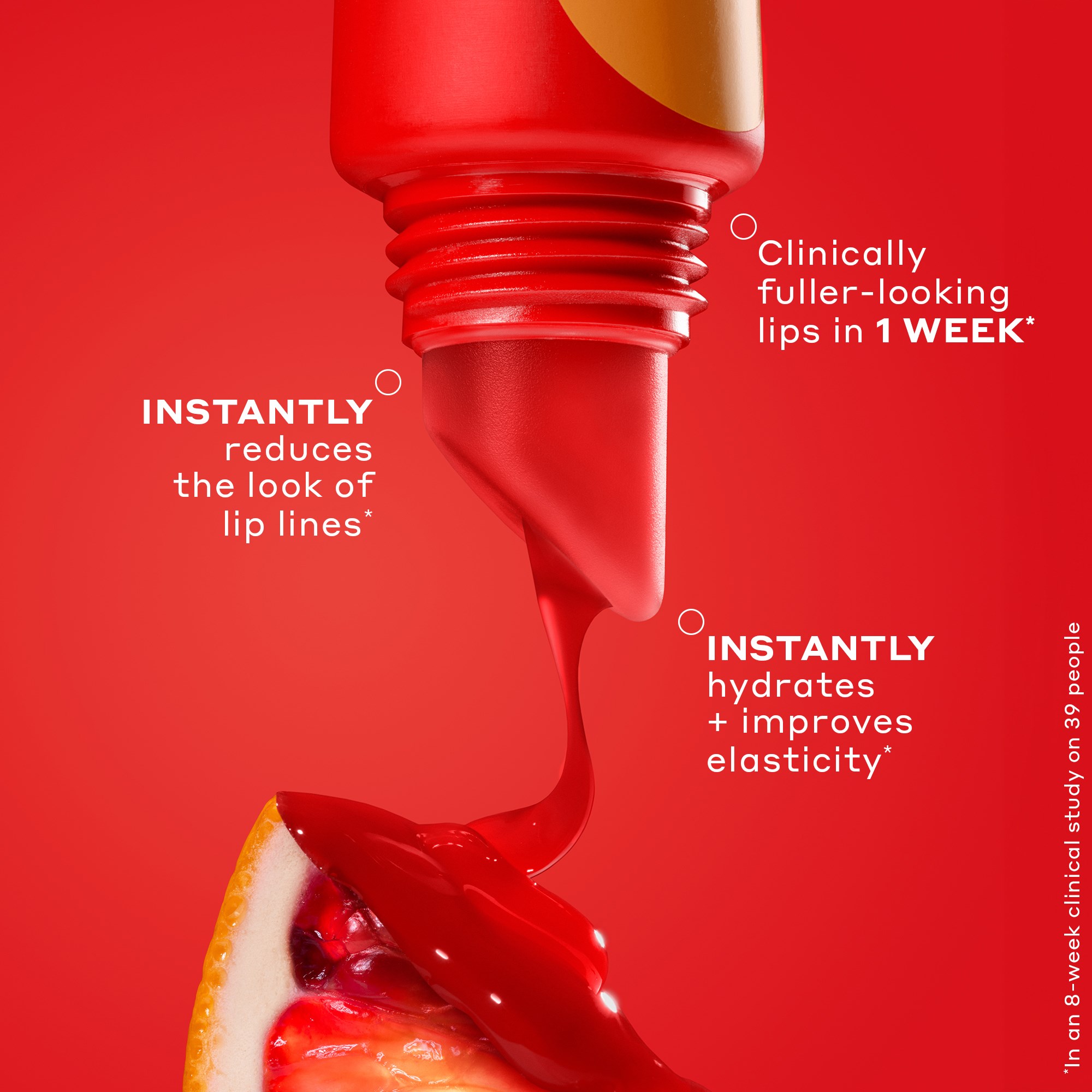 OLEHENRIKSEN Pout Preserve Peptide Lip Treatment Blood Orange Spritz (obrázok 5)