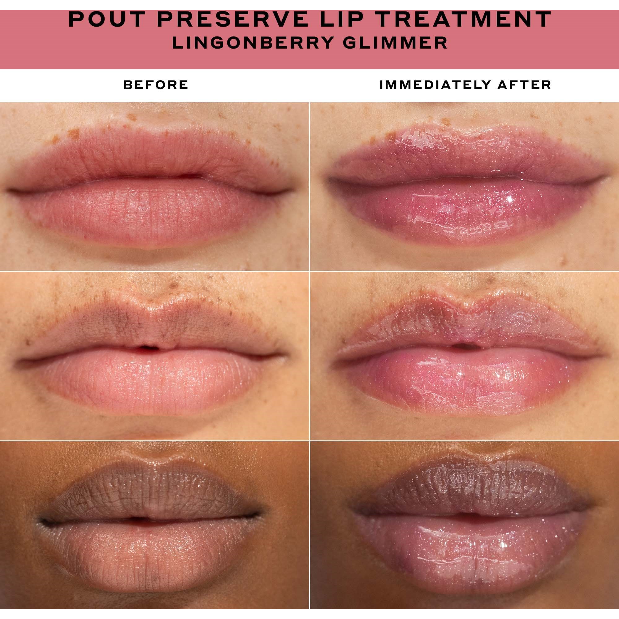OLEHENRIKSEN Pout Preserve Peptide Lip Treatment Glimmers Lingonberr (obrázok 5)