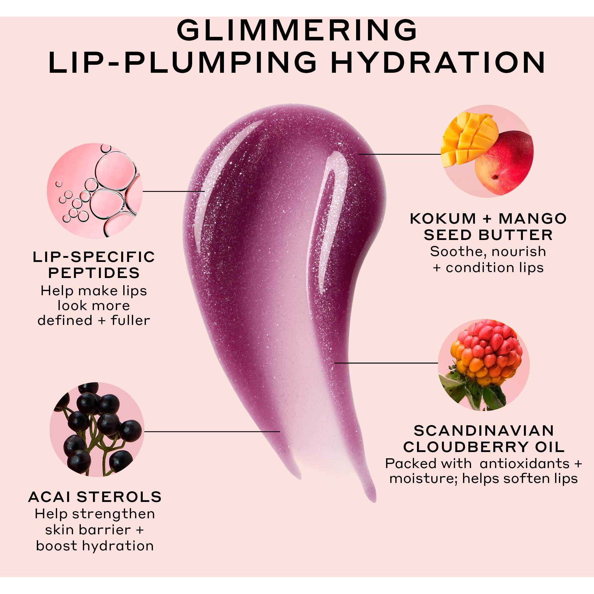 OLEHENRIKSEN Pout Preserve Peptide Lip Treatment Glimmers Lingonberr (obrázok 8)