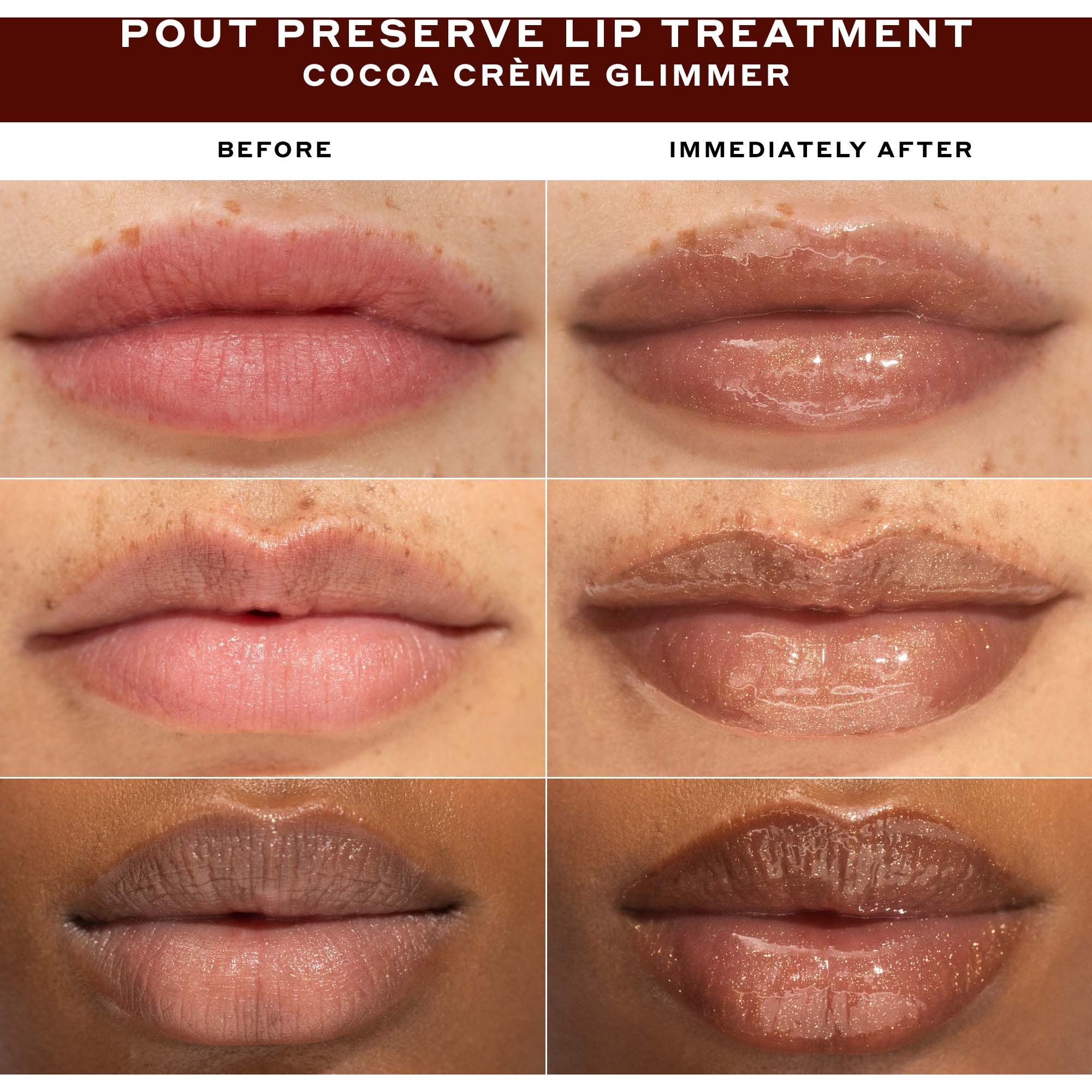 OLEHENRIKSEN Pout Preserve Peptide Lip Treatment Glimmers Cocoa Crem (obrázok 4)