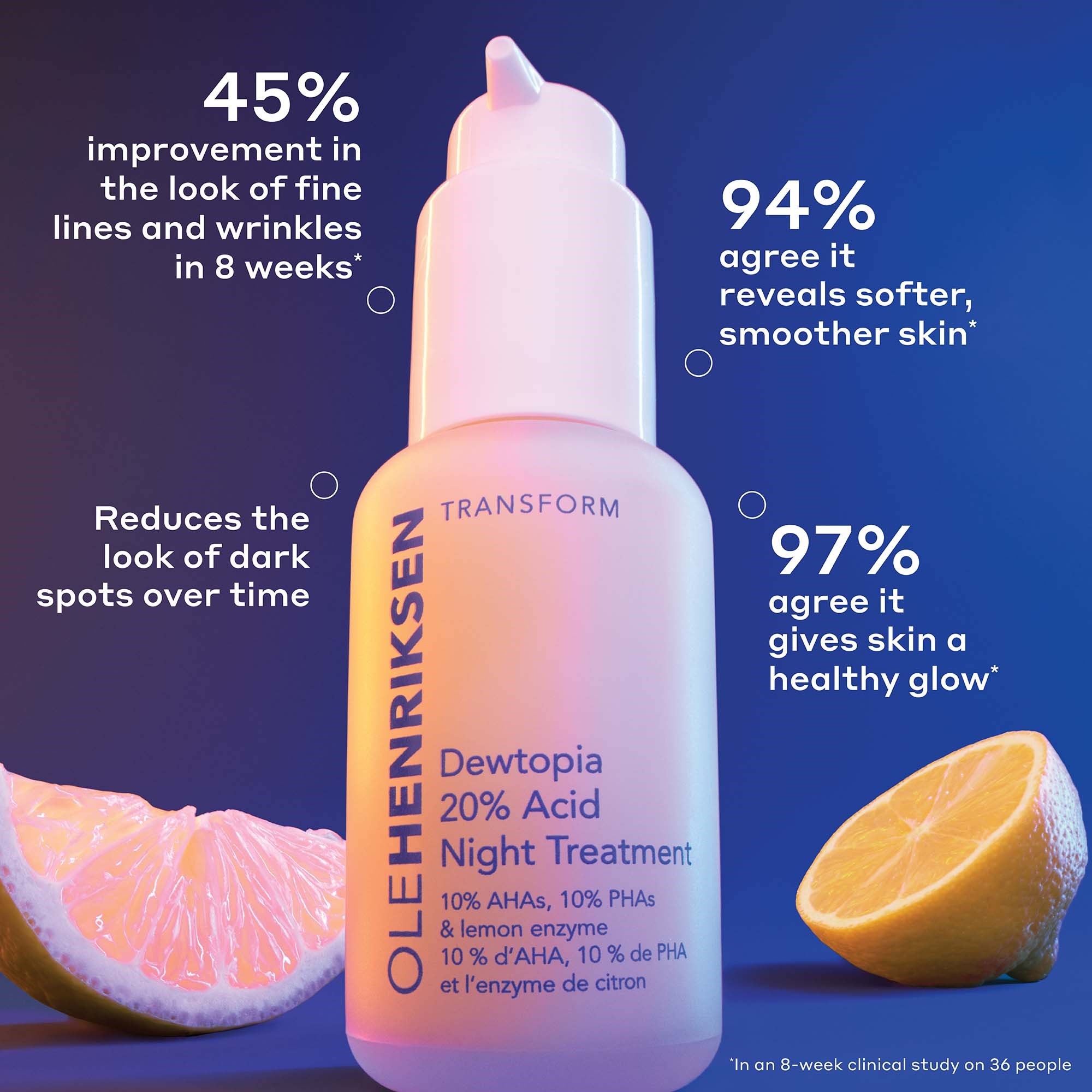OLEHENRIKSEN Transform Dewtopia 20% Acid Night Treatment 30 ml (obrázok 3)
