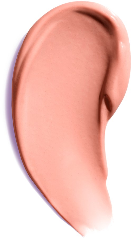 Et rosa, realistisk øre med detaljerte buer og folder, plassert mot en hvit bakgrunn.