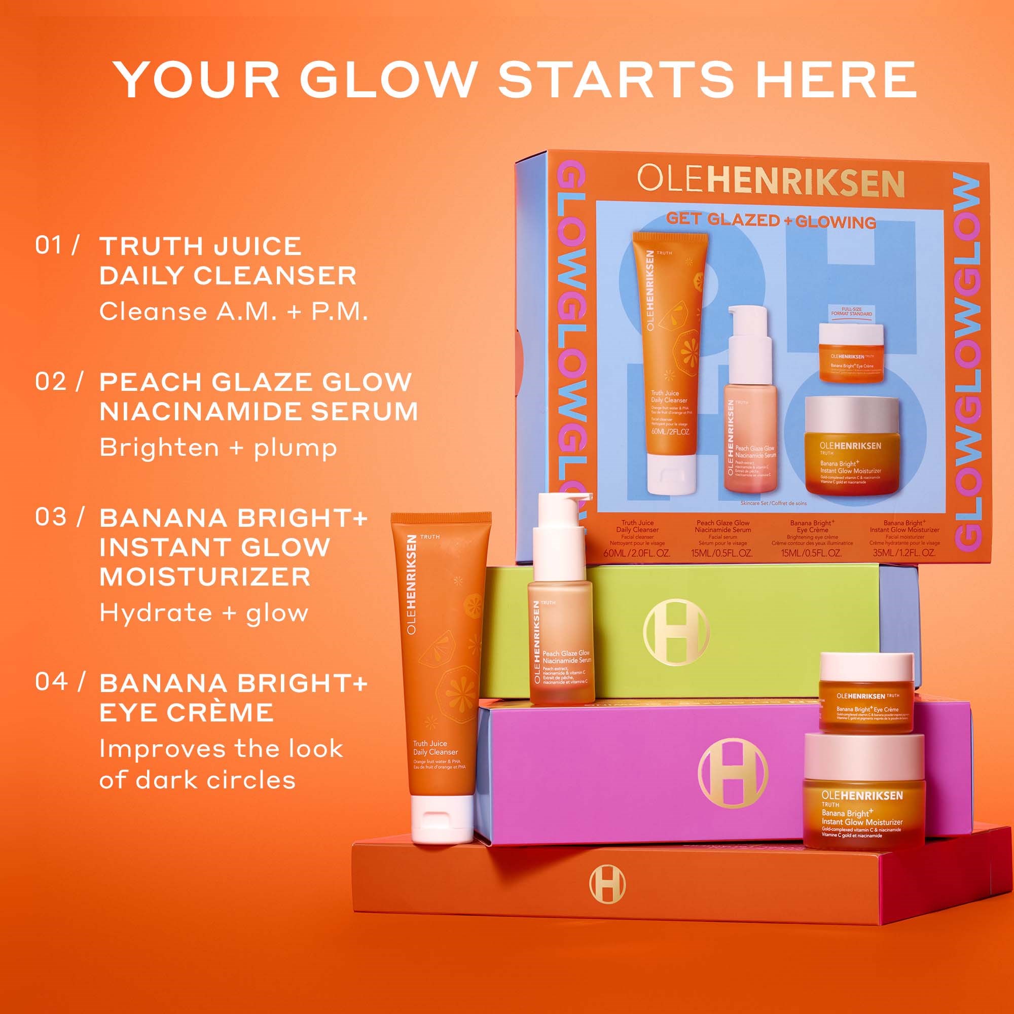 OLEHENRIKSEN Truth Get Glazed+Glowing Gift Set (obrázok 3)