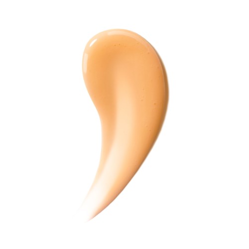 En virvel av beige og hvit væske som ligner en dråpe eller sprut av saus eller krem.