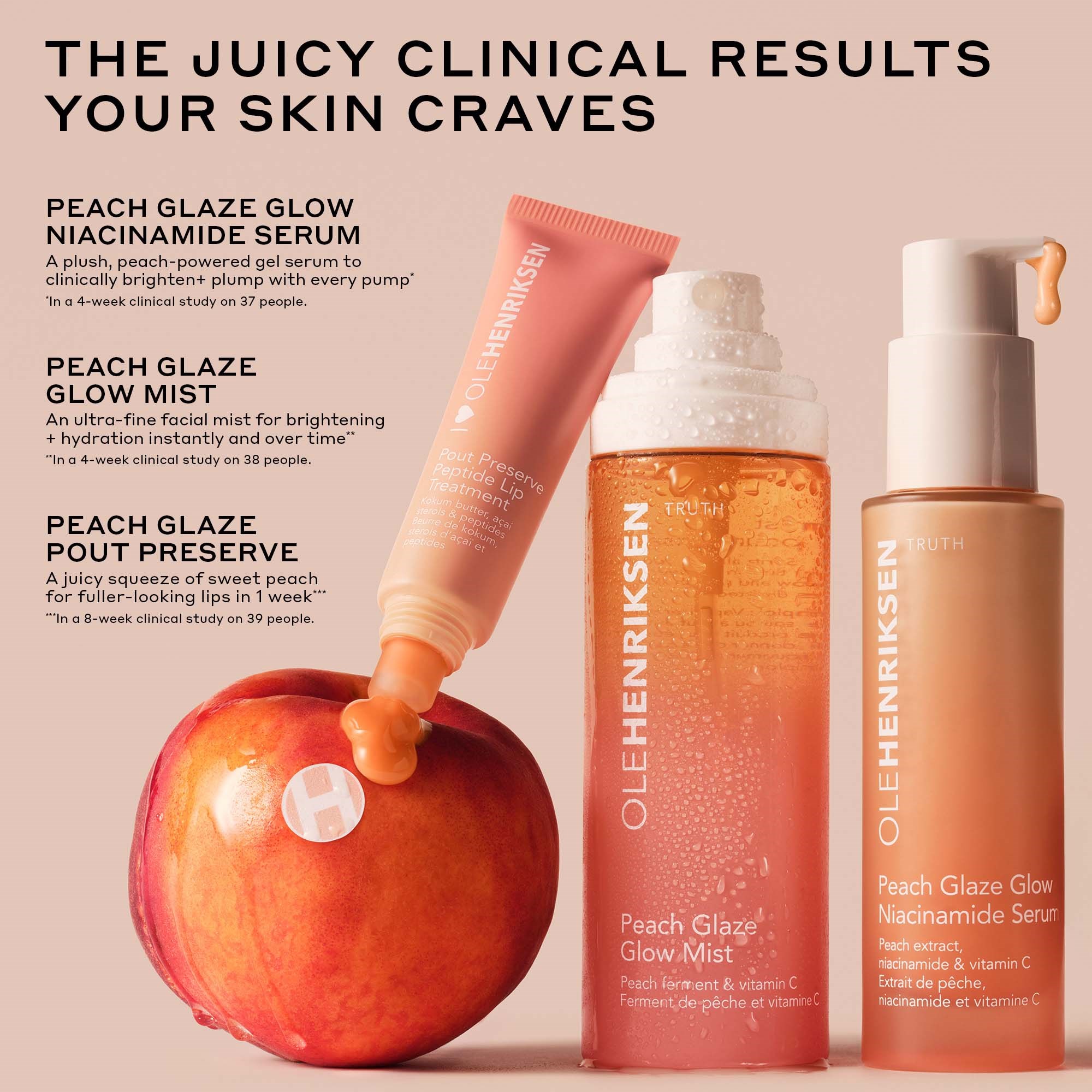 OLEHENRIKSEN Truth Peach Glaze Glow Mist 80 ml (obrázok 10)