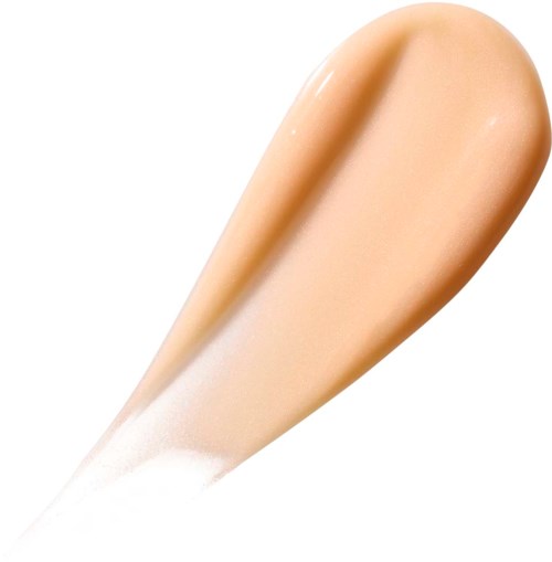 Kehonnäytteen putki, jossa on beige neste, ja valkoinen varsi. Taustalla selkeä.