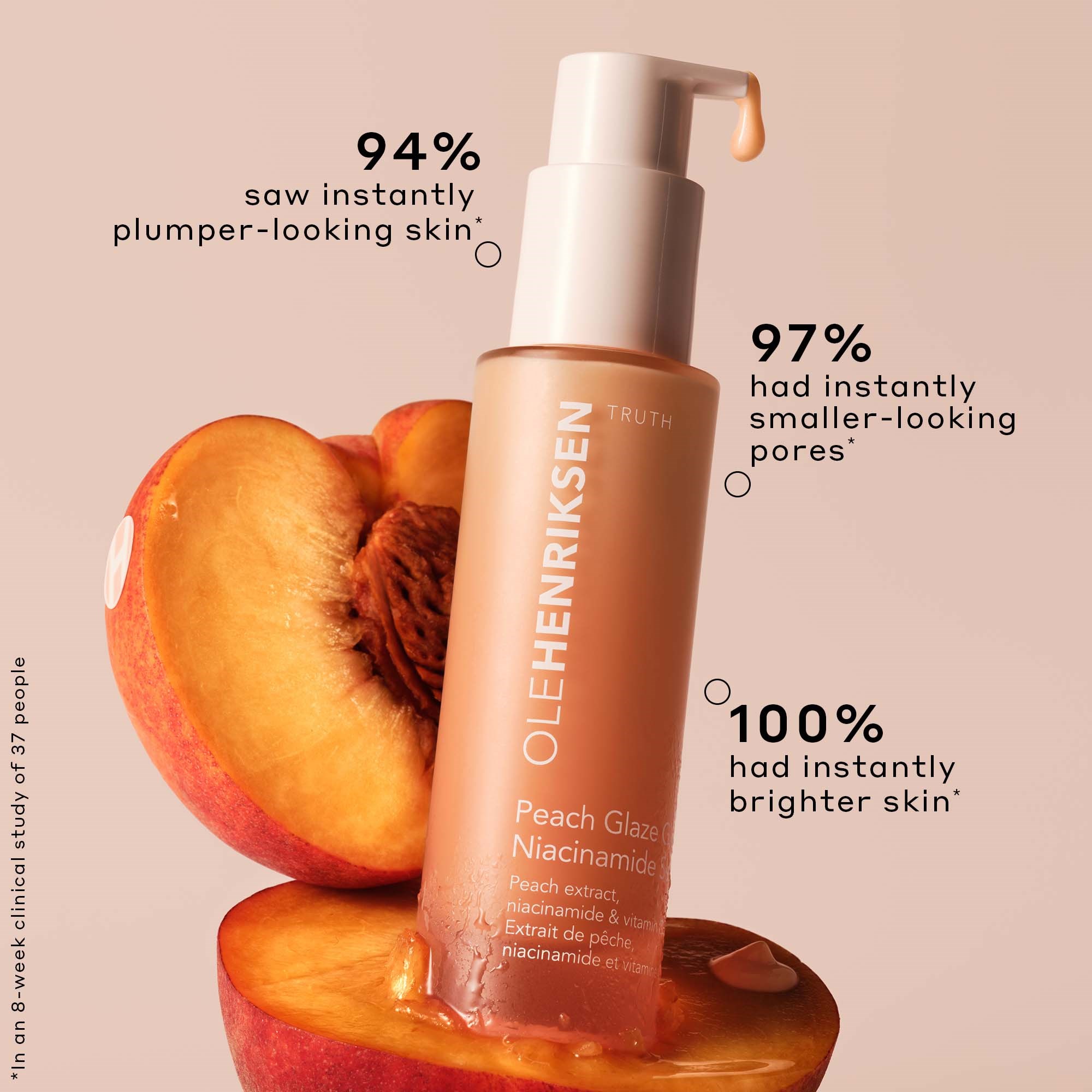 OLEHENRIKSEN Truth Peach Glaze Glow Niacinamide Serum 30 ml (obrázok 7)