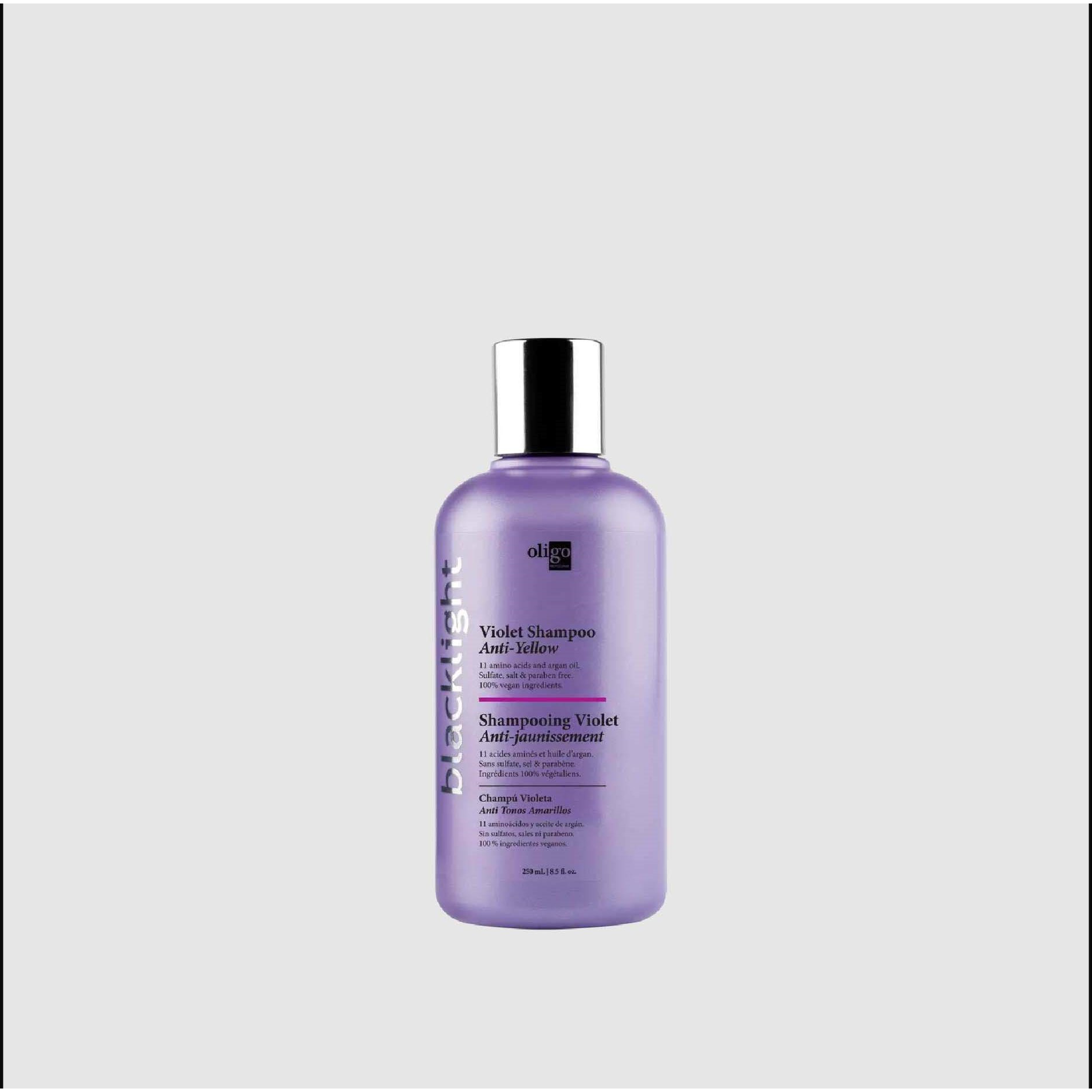 Läs mer om Oligo Blacklight Styling & Care Violet shampoo 250 ml