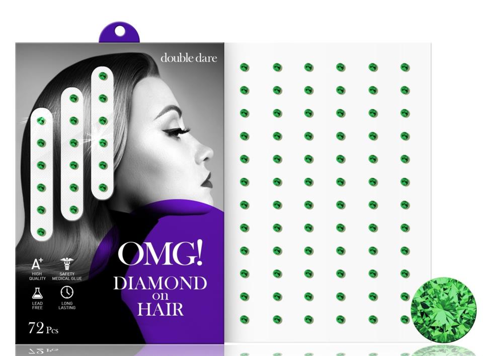 OMG! Diamond on Hair Emerald