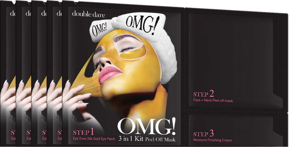 OMG! Double Dare 3In1 Kit Peel Off Mask 5 pcs | lyko.com