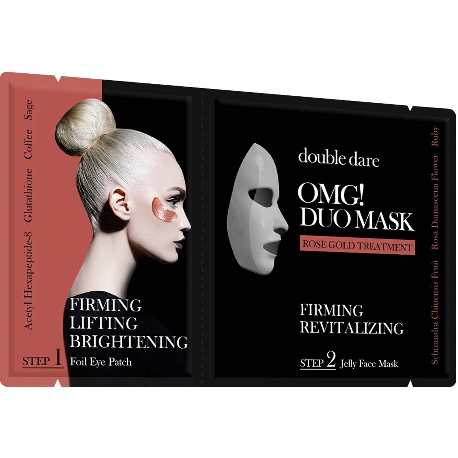 Bilde av Omg! Double Dare Duo Mask Rose Gold Treatment