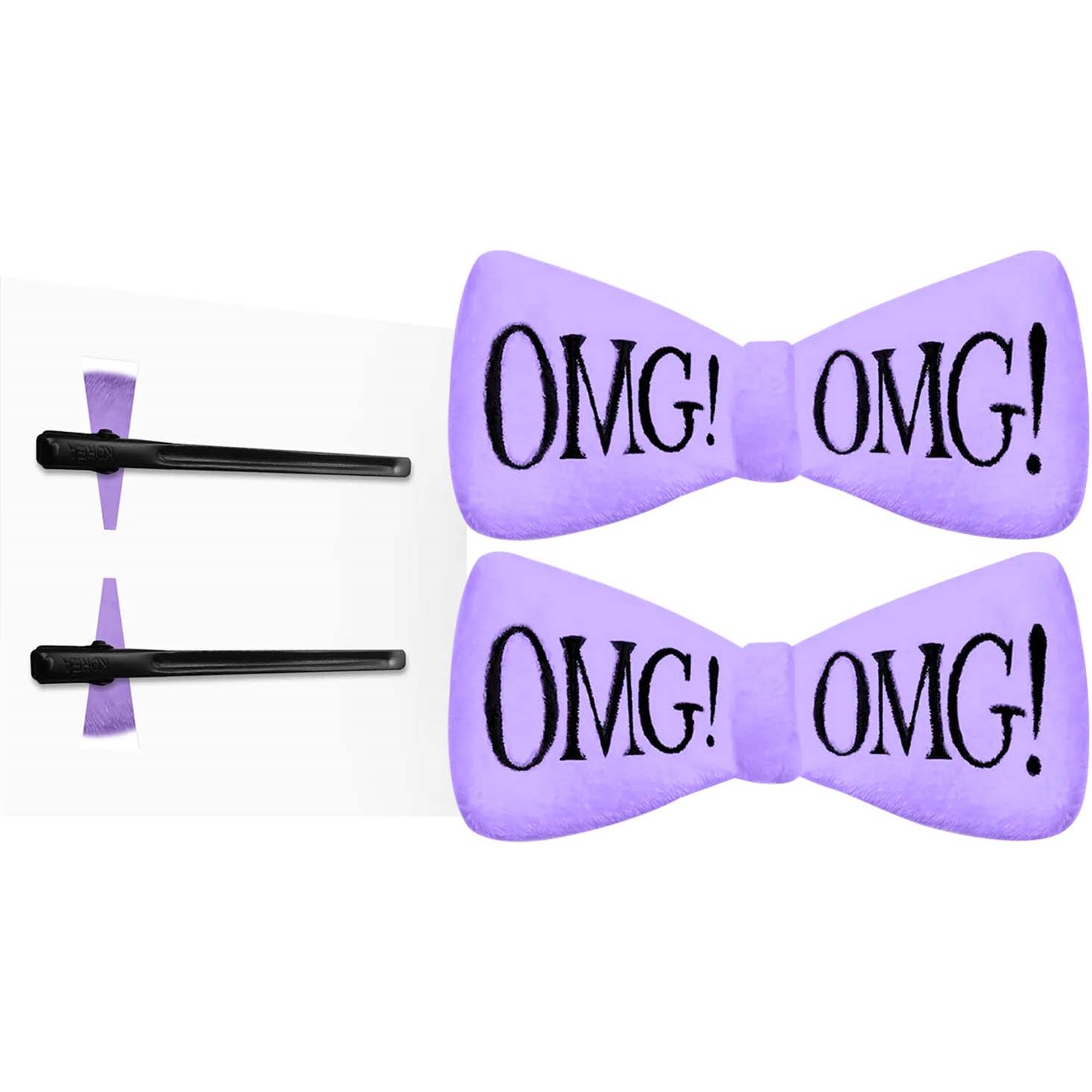 Läs mer om OMG! Double Dare Hair Up Bow Pin Purple