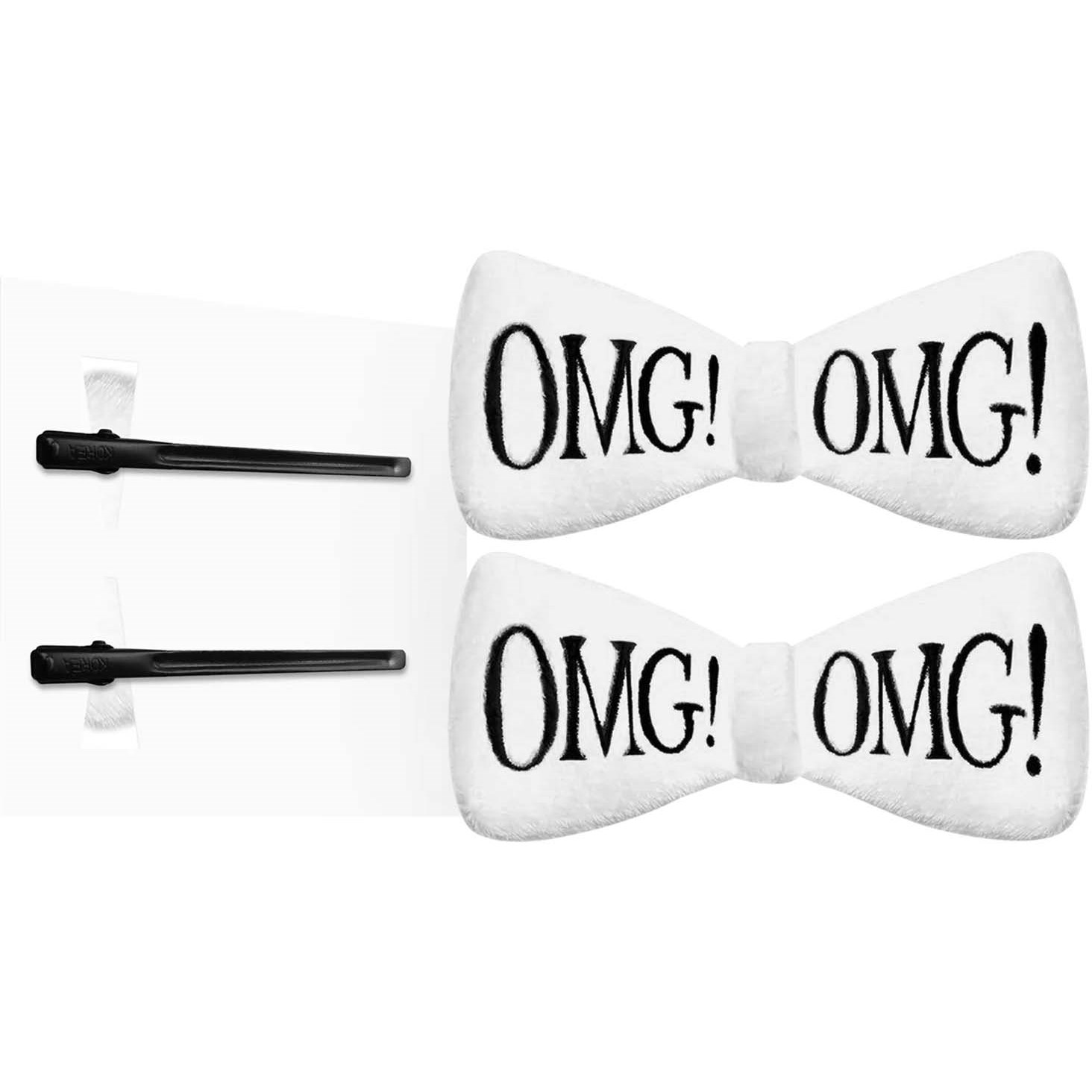 OMG! Double Dare Hair Up Bow Pin White