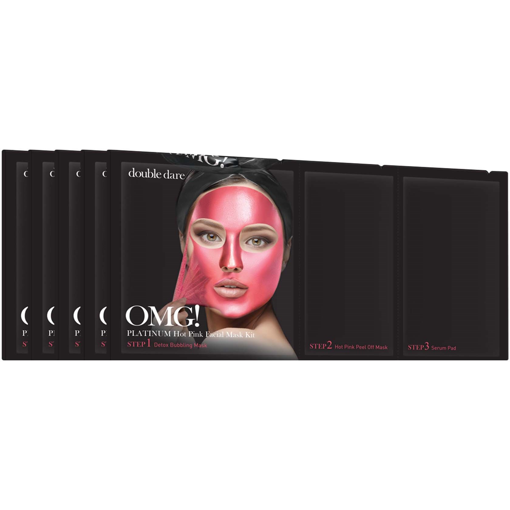 Läs mer om OMG! Double Dare Platinum Hot Pink Facial Mask 5 pcs