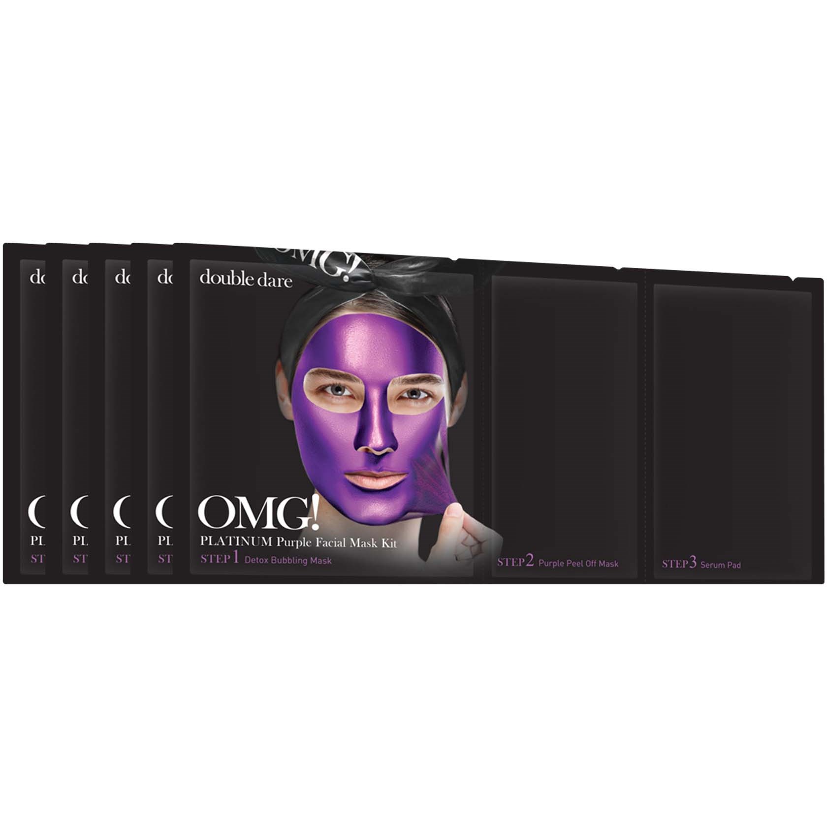 Läs mer om OMG! Double Dare Platinum Purple Facial Mask 5 pcs