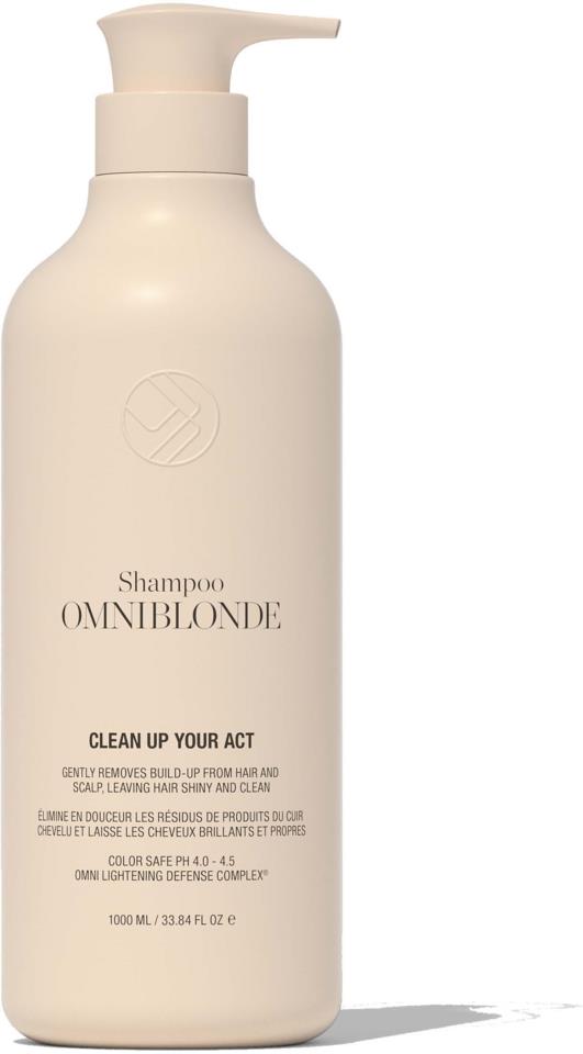 OMNI BLONDE Clean Up Your Act Detox Shampoo 1000ml