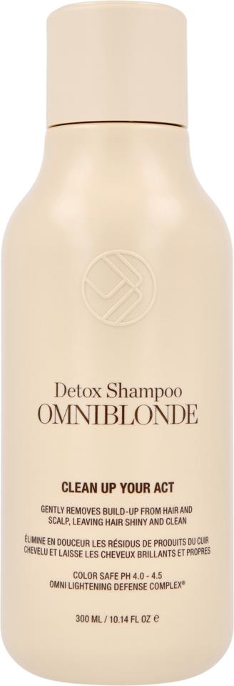 OMNI BLONDE Clean Up Your Act Detox Shampoo 300ml