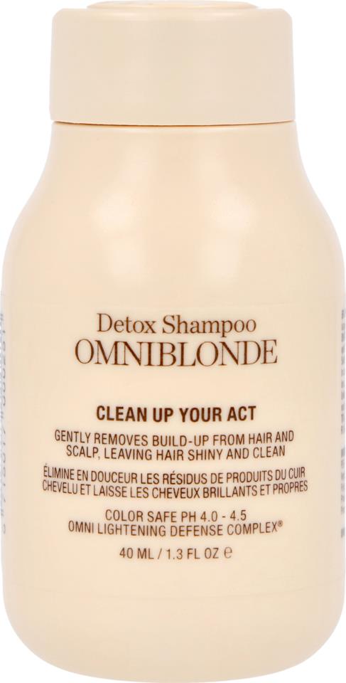 OMNI BLONDE Clean Up Your Act Detox Shampoo 40ml