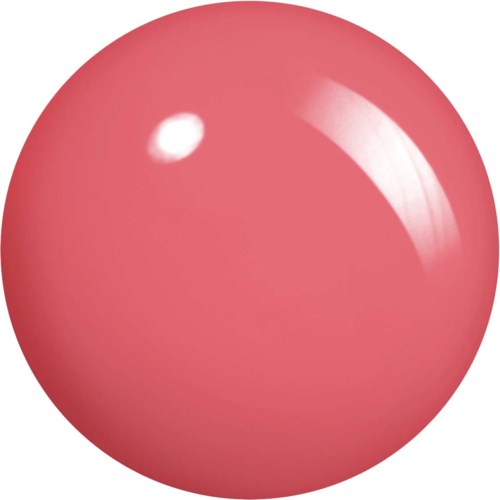 Vaaleanpunainen pallo kiiltävällä pinnalla ja pienellä valkoisella heijastuksella.
