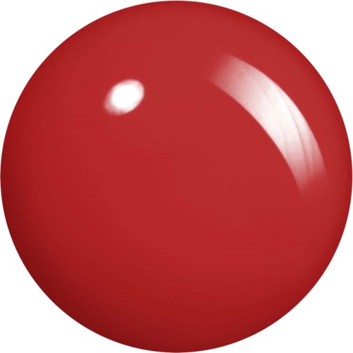 Kiiltävä punainen pallo, jossa on valkoinen heijastus.