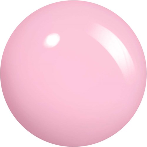 Eine glänzende rosa Kugel mit Lichtreflex auf der Oberfläche.