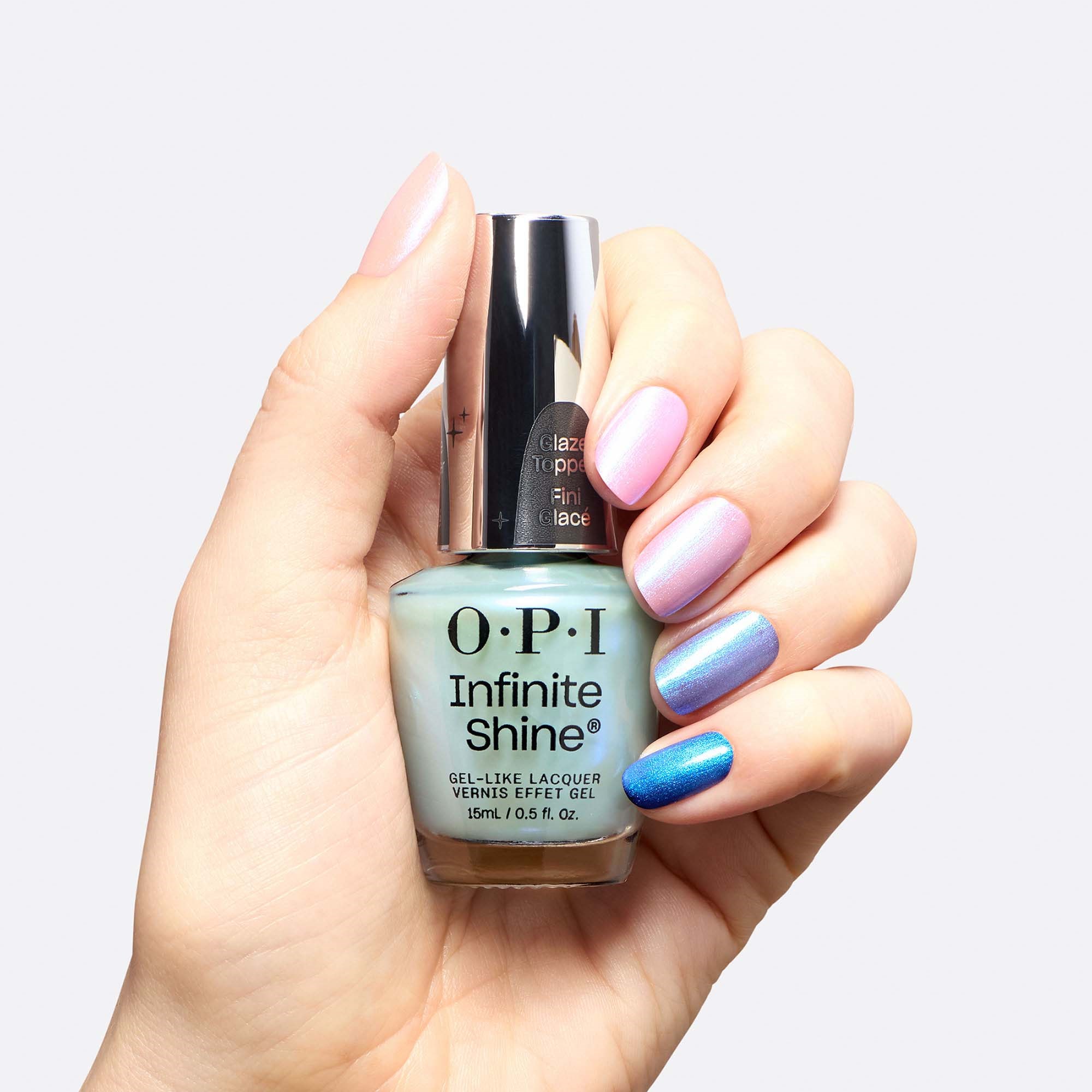 OPI Infinite Shine Glaze Toppers Moon Gleam (zdjęcie 3)