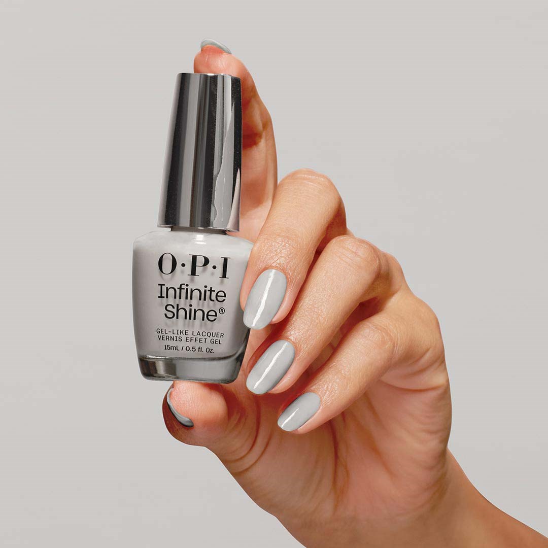 OPI Infinite Shine Gray it on Me (obrázok 4)